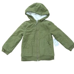 Tommy Bahama Toddler Boys Green Hooded Sherpa Lined Jacket Coat 3T NWT‎